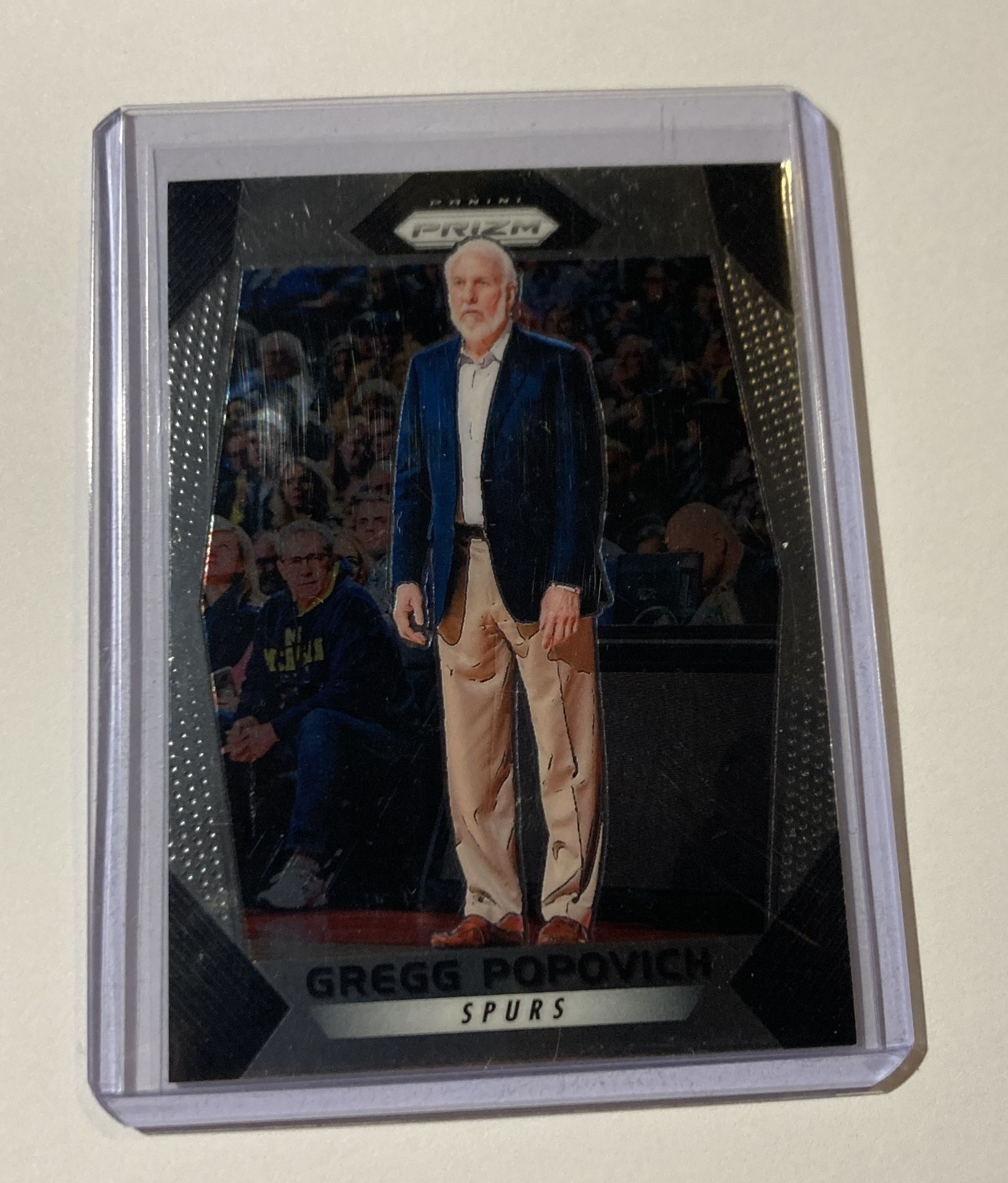 Gregg Popovich 2018-19 Prizm Basketball Card #300 Spurs Basketball