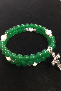 Jade bracelet rosary