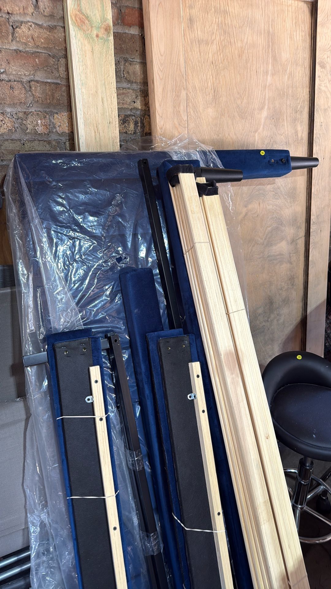 Blue Velvet Queen Bed Frame