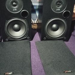 Polk Audio Speakers Bookshelf Studio Monitors 