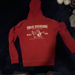 Red True Religion Zip Up
