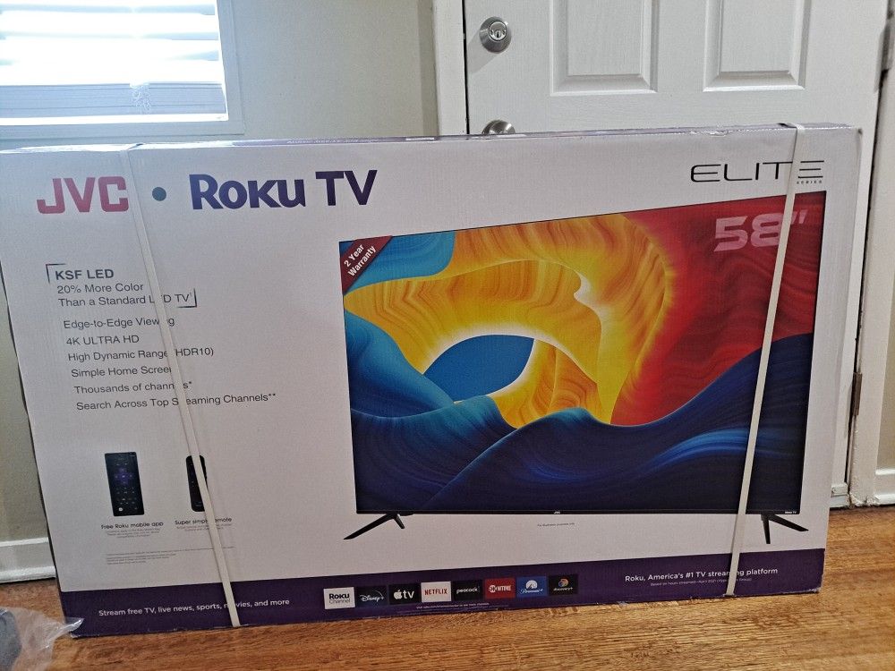 Brand New JVC Flat 4k Ultra Thin 58 Inch