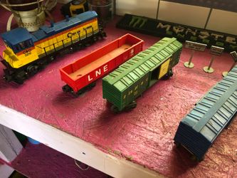1990 k line toy train pieces with tracks