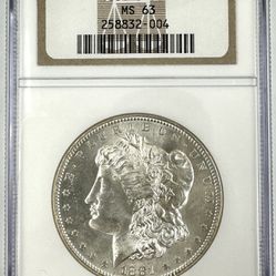 1881 S Morgan Silver Dollar Ngc MS63 Graded 