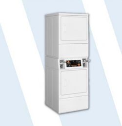 Speed Queen Commercial Gas Stacked Dryer, Quantum Gold Pro Control Model: SSGNCFGS116TW01
