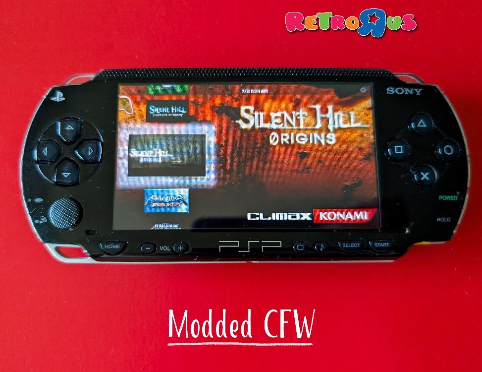 PSP 1000 128GB Retro Customized Loaded Black