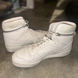 Y3 Adidas High top White Size 10 Men’s