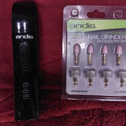 Andis Pet Nail Grinder Rechargeable With Stone Replacement Heads