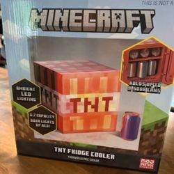 Open Box Never Used- Minecraft TNT  X9 Can Mini Fridge 6.7L