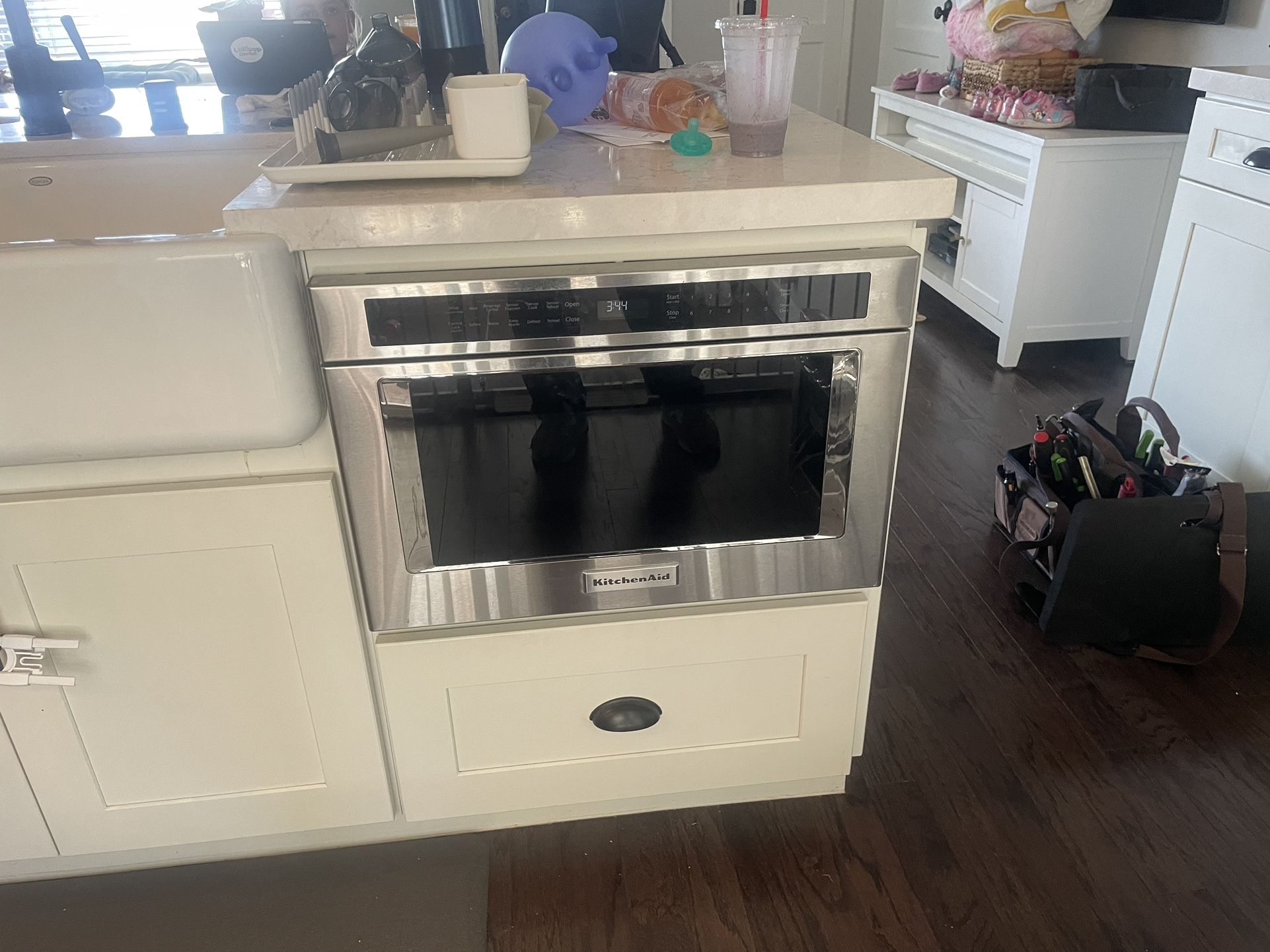 Building Kitchenaid Microwave