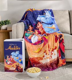 Disney Aladdin ClassicDisney Alddin Classic VHS Boxed Silk Touch Throw, 50" x 70"