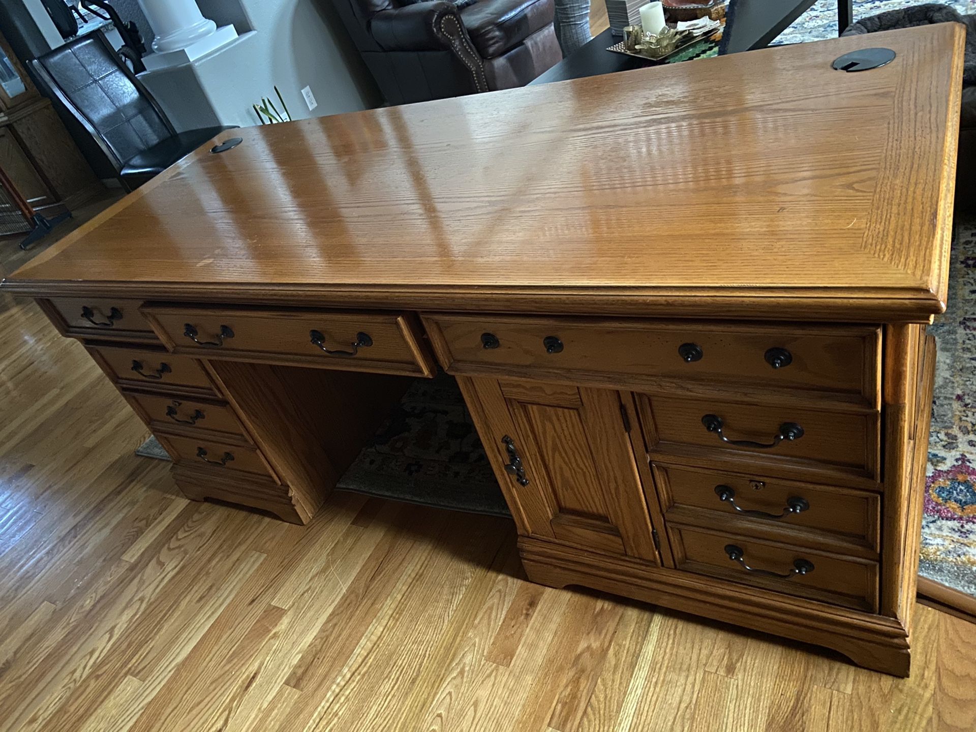 Large Wooden Executive Desk