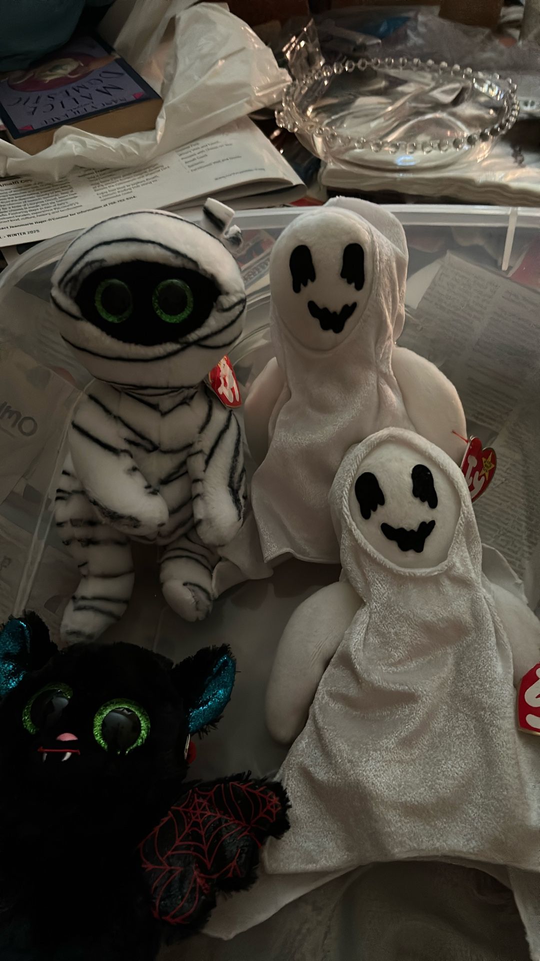 Vintage Beanie Babies Halloween Sheets, Tatters, &. Ophelia