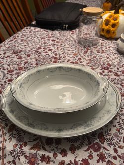 Vintage Noritake Colburn 6107 Oval Serving Platter + Vegetable Bowl Set
