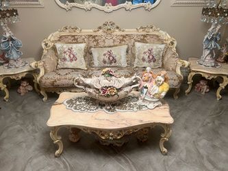 Beautiful unique, Italian provincial living room set