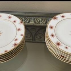 Set of Fine China. Bread & Butter Plate Etoile Celedon by BERNARDAUD