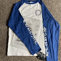 Blue and White Chrome Hearts longsleeve shirt 