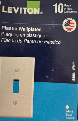 Leviton Plastic Wallplates 10 packs