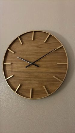 Wood clock