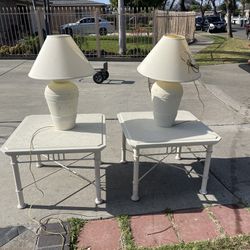 2  Tables With Lamps 