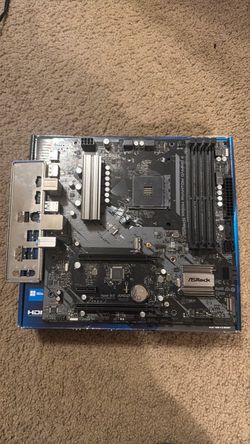 (Probably dead) ASRock B550m Phantom Gaming 4 motherboard (slightly damaged, see description)