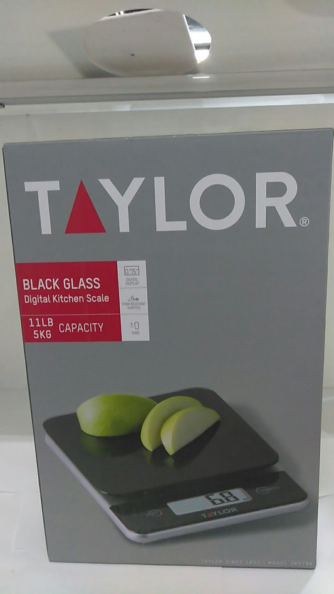 Taylor black glass digital kitchen scale 11LB capacity new in box