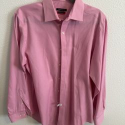 Van Heusen Men’s Long Sleeve Pink Dress Shirt