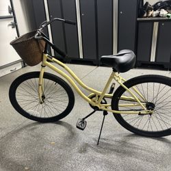 Yellow Retrospec Bike w/ Basket