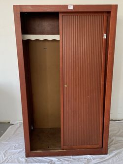 Wooden Closet. Wardrobe. Armoire. Clothing Storage #53