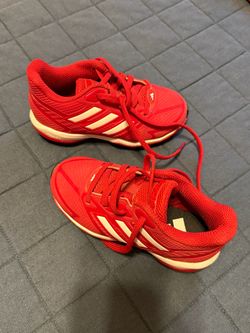 Boys kids Adidas red cleats size 11K