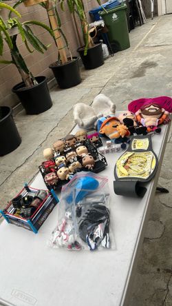 WWE collections - funk pops mini and regular size, belt, and more