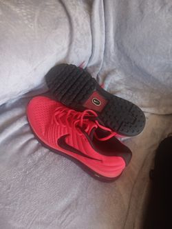 Nike Air Max 2017 Running Shoes Bright Crimson/Black Men Size 10