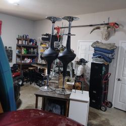 Four Adjustable Barstools