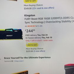 DDR5 RGB Computer Ram