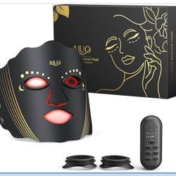 Red Light Therapy for Face, Led Face Mask Light Therapy with Rechargeable Remote, LED Face Mask Light Therapy at Home, Comfortable Red Light Therapy M