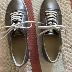 ECCO Soft 7 Metallic Leather Sneakers – Size EU 39 (US 7.5–8)
