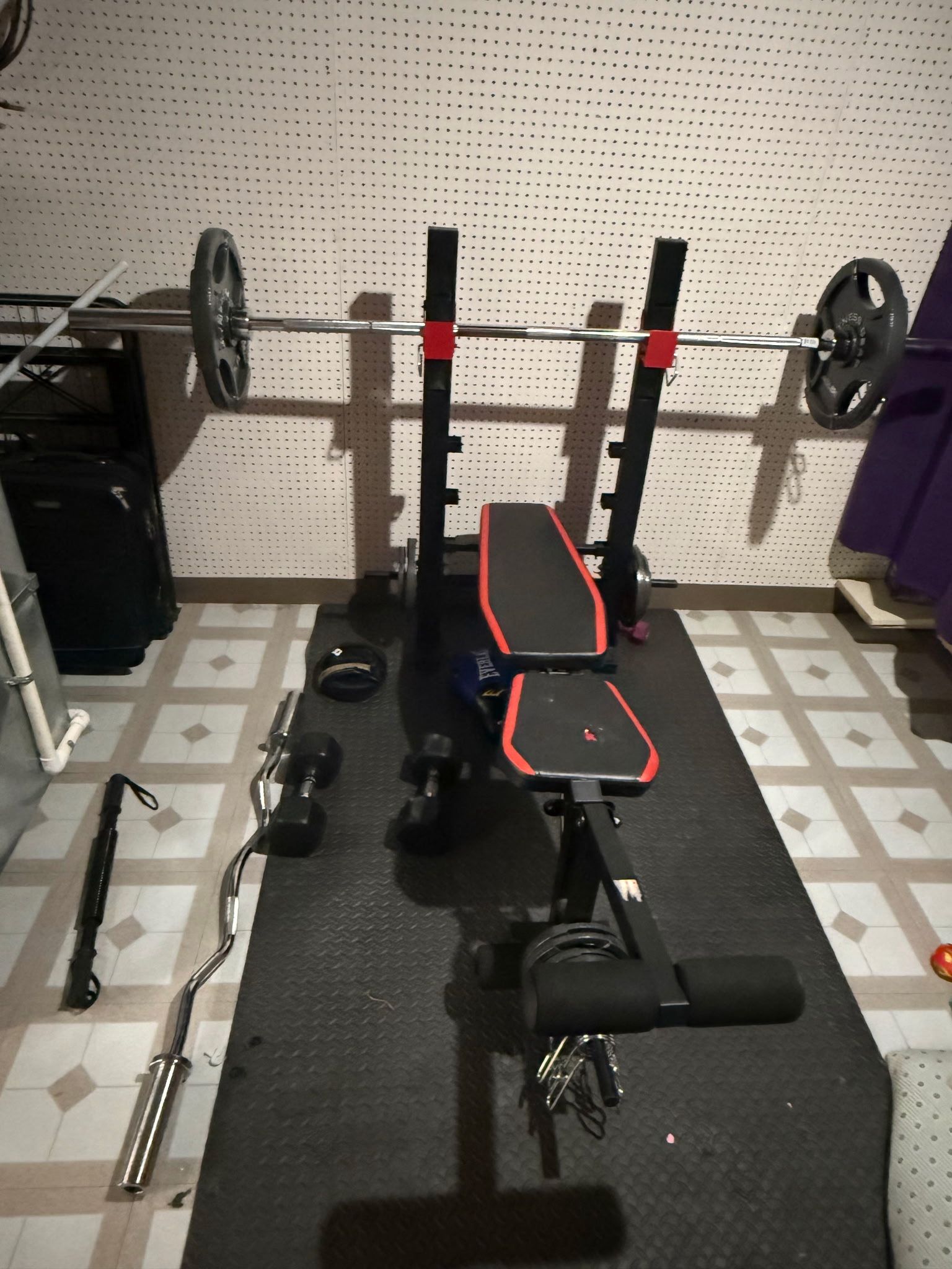 Weight Set With Bench