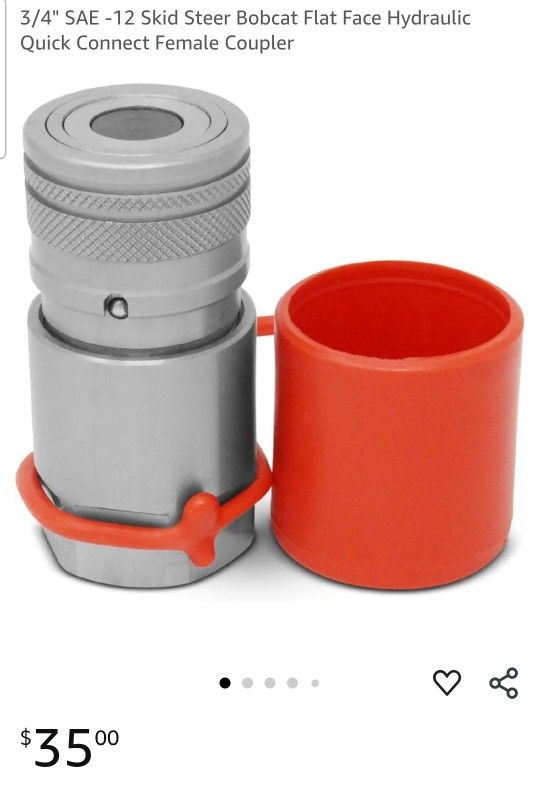 Summit FF12F 12S 3523 3/4" SAE -12 Skid Steer Bobcat Flat Face Hydraulic Quick Connect Female Coupler. Msrp $35