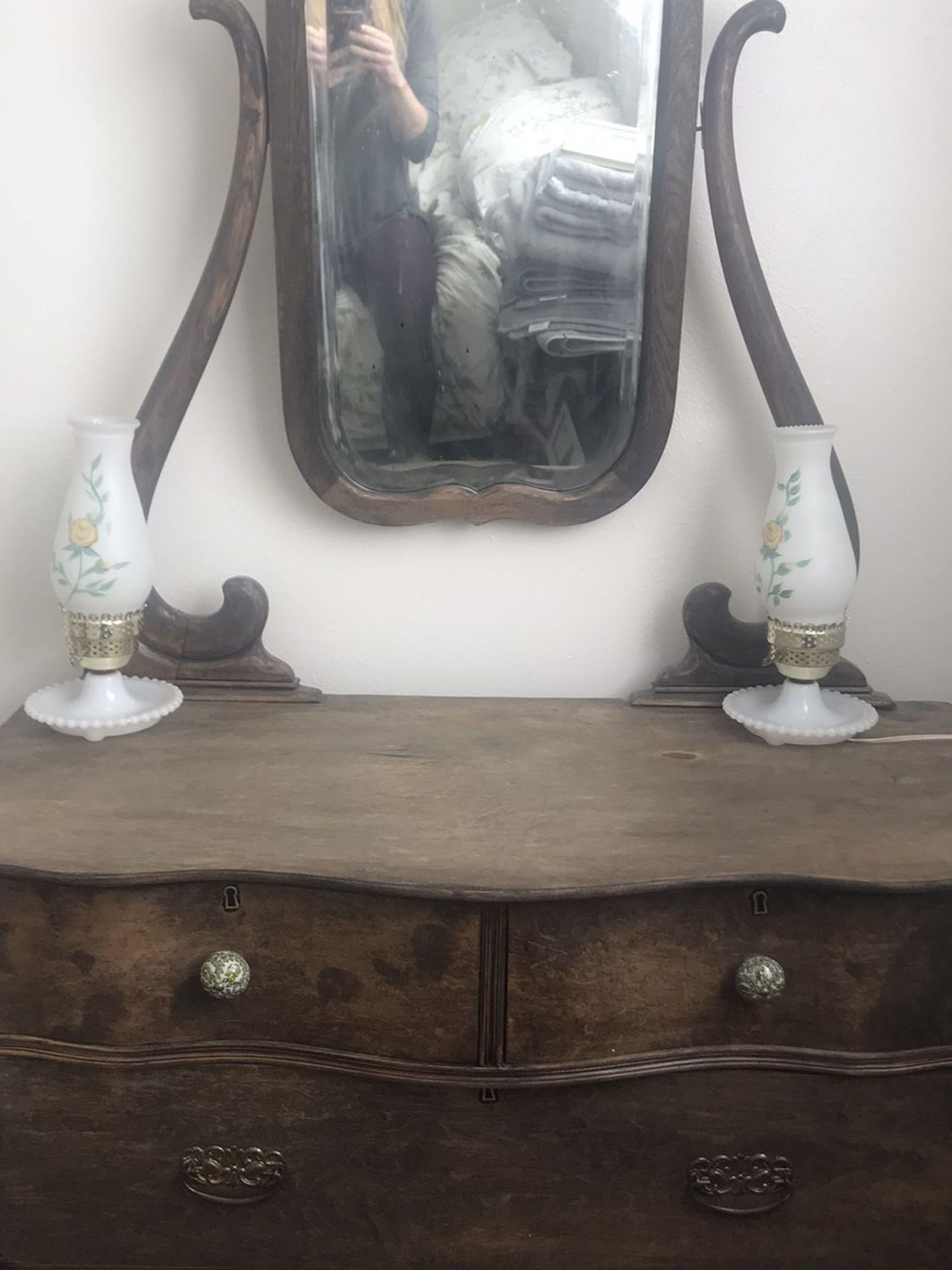 Refinished Antique Dresser or Vanity