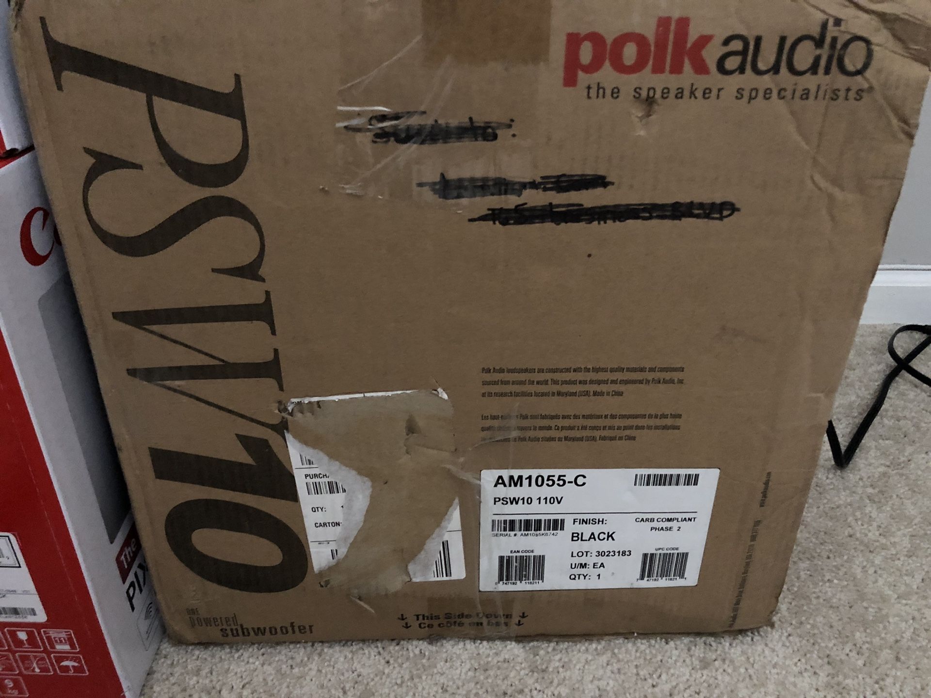 Polk audio psi 10 subwoofer home audio