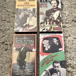 Lot Of 4 Vintage VHS Tapes - Comedy-Drama-Musical-Mystery (1(contact info removed))