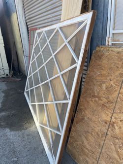 Vintage wood window
