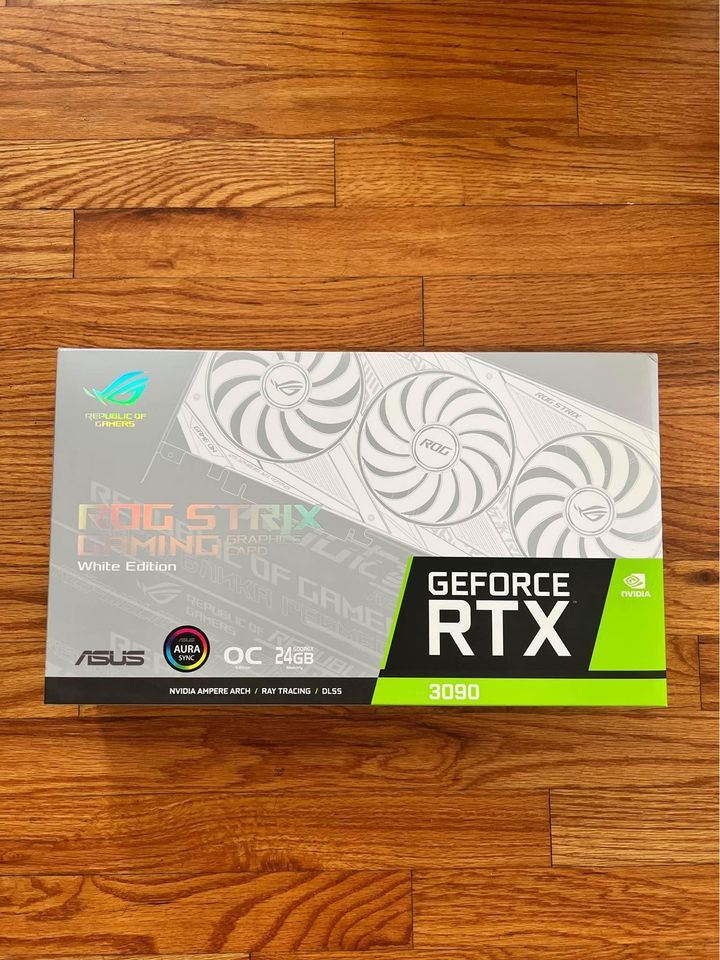 ASUS ROG Strix NVIDIA GeForce RTX 3090 White OC Edition Gaming Graphics Card