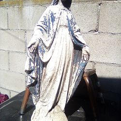 Vintage Mary La Milagrosa Statue 