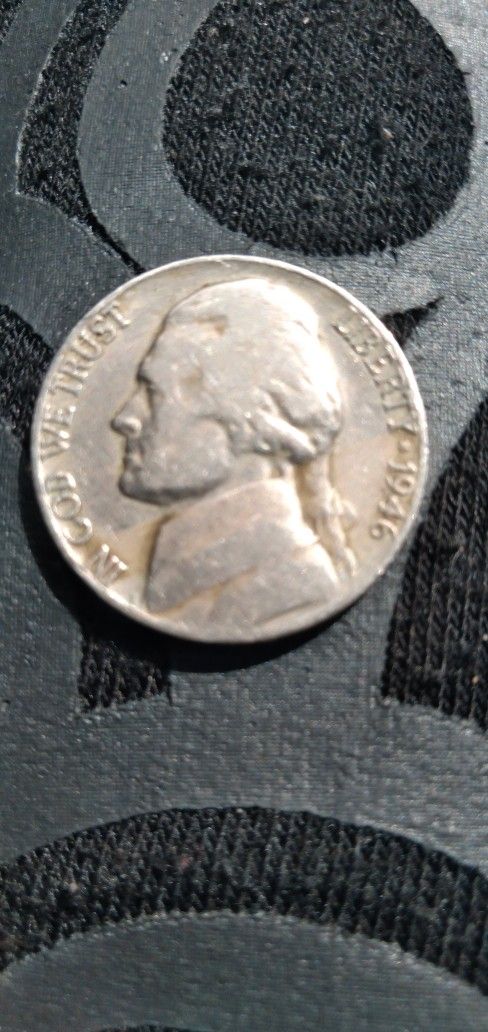 1946 No Mint War Nickle In Good Shape.