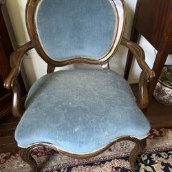 Antique Blue Chairs