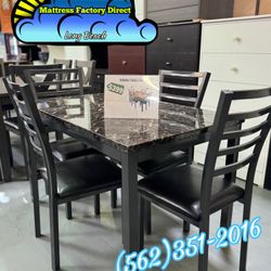 Dining Table Four Chairs New Set