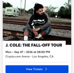 Jcole tickets 09/07/26