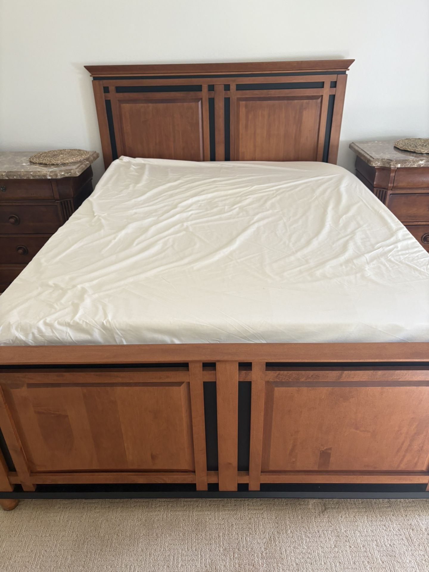 Bed Set Mattress, Nightstand, Bed Frame