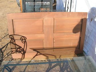 Door stained and used for coffee tabletop.